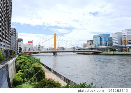 東京城市景觀:墨田河、千歲地區、墨田區 東京城市景觀:墨田河、千歲地區、墨田區 141168843