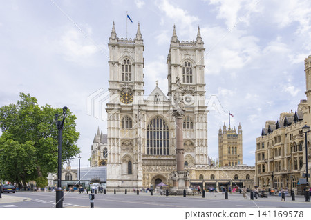 The magnificent Gothic architecture and exterior of Westminster Abbey in London The magnificent Gothic architecture and exterior of Westminster Abbey in London 141169578