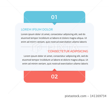 Two Steps Comparison Infographic Template Two Steps Comparison Infographic Template 141169734