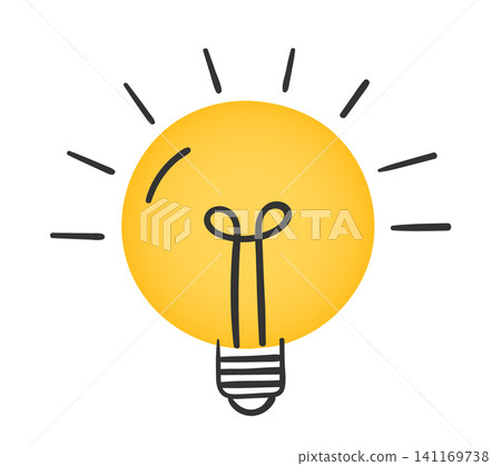 Light Bulb Illustration for Creative Ideas 141169738