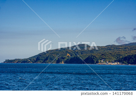 俯瞰伊豆大島的景色 俯瞰伊豆大島的景色 141170068