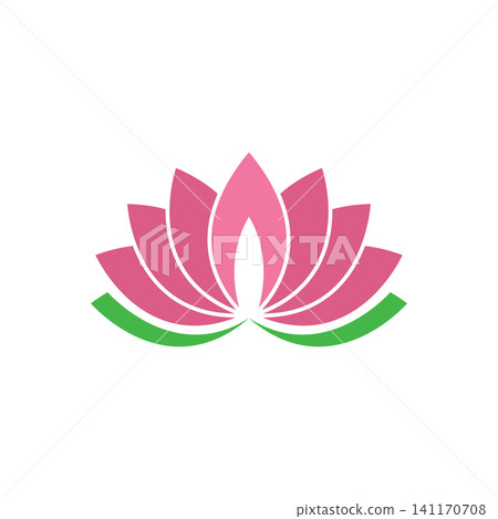 Pink lotus flower icon Pink lotus flower icon 141170708