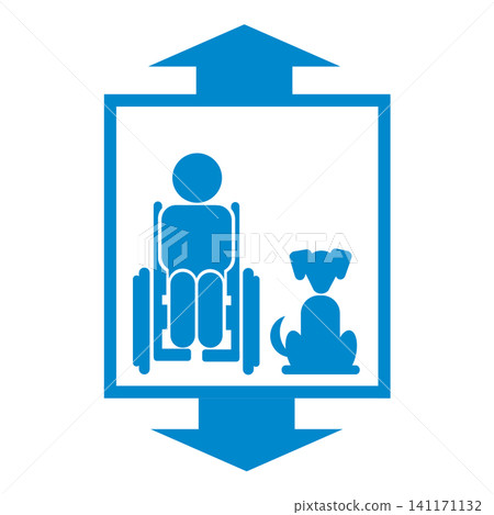 Home elevator (pet-friendly) / Dog and cat safety pictograms Home elevator (pet-friendly) / Dog and cat safety pictograms 141171132
