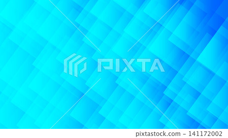 A blue geometric gradient background. Many overlapping squares. A wallpaper for business settings. 141172002