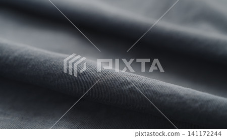 corduroy blue color cotton fabric for clothing closeup 141172244