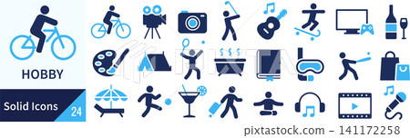 Vector multimedia silhouette icon set Vector multimedia silhouette icon set 141172258