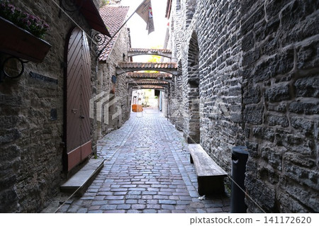 St. Catherine's Street 1, located in the Old Town of Tallinn, a UNESCO World Heritage Site in Estonia, one of the Baltic states. St. Catherine's Street 1, located in the Old Town of Tallinn, a UNESCO World Heritage Site in Estonia, one of the Baltic states. 141172620