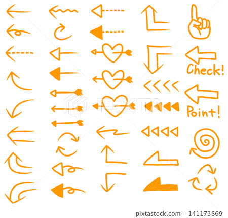 Arrow set, orange Arrow set, orange 141173869