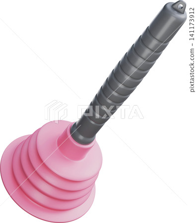 Pink Toilet Plunger 3D Render 141173912