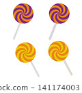 Halloween-colored lollipop candy set 141174003