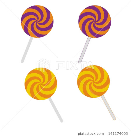 Halloween-colored lollipop candy set Halloween-colored lollipop candy set 141174003