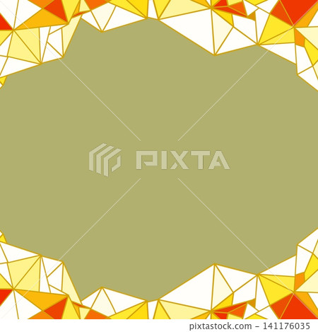 Origami-style design top and bottom frame background 141176035