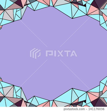 Origami-style design top and bottom frame background 141176036