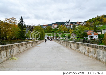 Bosnia and Herzegovina, Višegrad, Sokollu Mehmed Paša Bridge, Drina Bridge, Drina River Bosnia and Herzegovina, Višegrad, Sokollu Mehmed Paša Bridge, Drina Bridge, Drina River 141177631