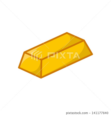 gold bar icon vector design template in white background gold bar icon vector design template in white background 141177840