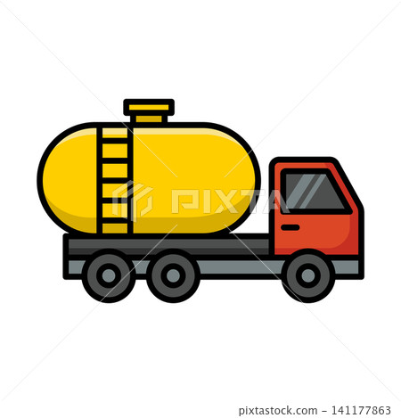 oil truck icon vector design template in white background oil truck icon vector design template in white background 141177863