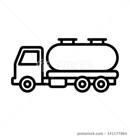 oil truck icon vector design template in white background oil truck icon vector design template in white background 141177864