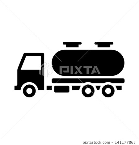 oil truck icon vector design template in white background oil truck icon vector design template in white background 141177865