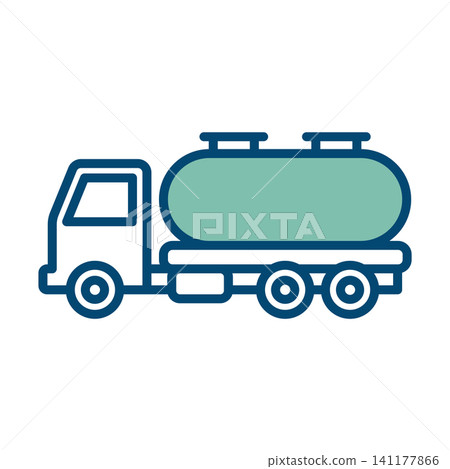 oil truck icon vector design template in white background oil truck icon vector design template in white background 141177866