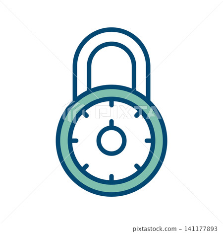 padlock icon vector design template in white background padlock icon vector design template in white background 141177893