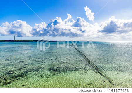 A spectacular view from Ikema Bridge in Miyako Island A spectacular view from Ikema Bridge in Miyako Island 141177958
