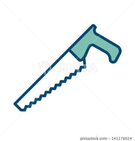 saw icon vector design template in white background saw icon vector design template in white background 141178024