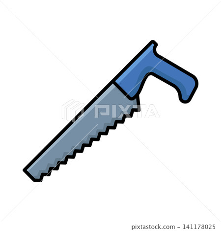 saw icon vector design template in white background saw icon vector design template in white background 141178025