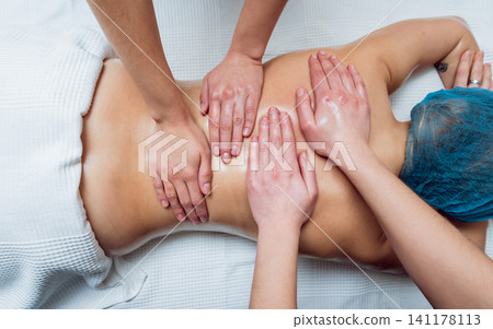 Young girl is relaxing in the spa. Young girl is relaxing in the spa. 141178113