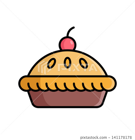 pie icon vector design template in white background 141178178