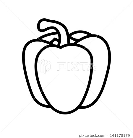 paprika icon vector design template in white background paprika icon vector design template in white background 141178179