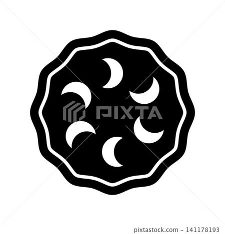 pie icon vector design template in white background pie icon vector design template in white background 141178193