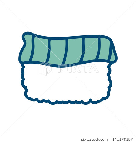 sushi icon vector design template in white background sushi icon vector design template in white background 141178197