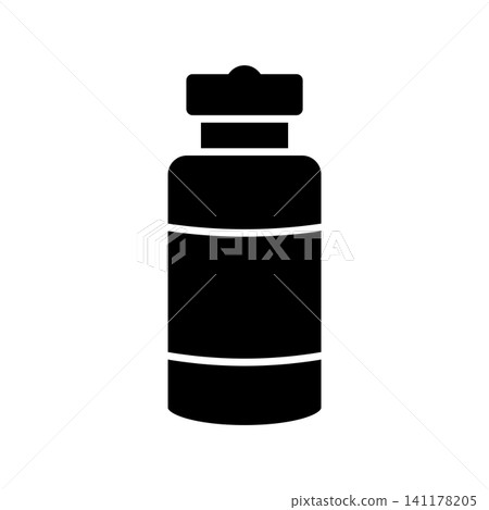 water bottle icon vector design template in white background 141178205