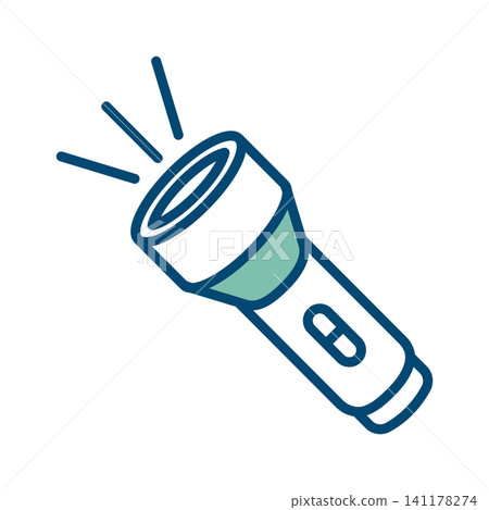 flashlight icon vector design template in white background flashlight icon vector design template in white background 141178274