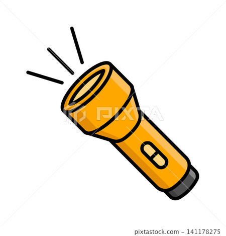 flashlight icon vector design template in white background flashlight icon vector design template in white background 141178275