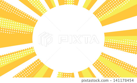 A pop and impactful background material featuring radial patterns and polka dots, perfect for sales and promotions. A pop and impactful background material featuring radial patterns and polka dots, perfect for sales and promotions. 141178454