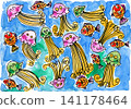 in the sea, undersea, colorful 141178464
