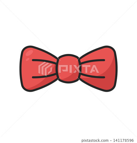 bow tie icon vector design template in white background 141178596