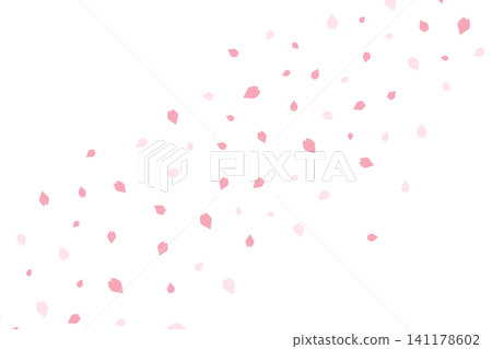 櫻花花瓣斜向飄動的圖片 櫻花花瓣斜向飄動的圖片 141178602