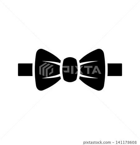 bow tie icon vector design template in white background 141178608