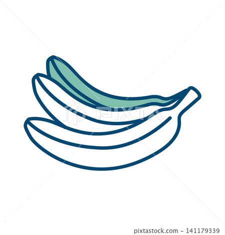 banana icon vector design template in white background banana icon vector design template in white background 141179339