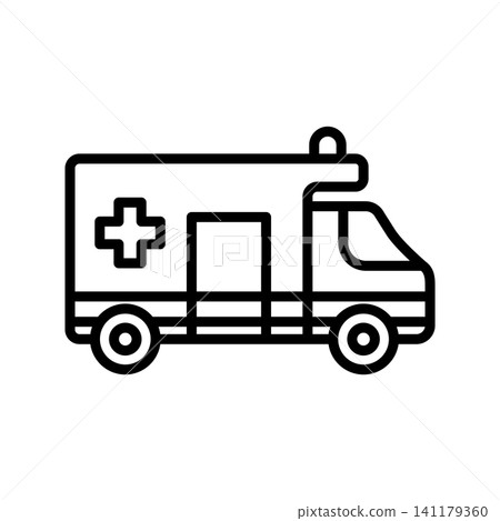 ambulance icon vector design template in white background ambulance icon vector design template in white background 141179360