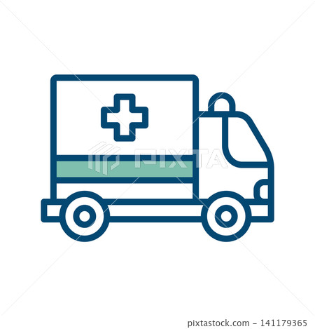 ambulance icon vector design template in white background ambulance icon vector design template in white background 141179365