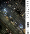 首爾夜景：摩天大樓和道路的鳥瞰圖。 141179553