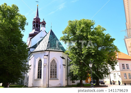 Rear view of St. Mary's Church in Tallinn's Old Town, a UNESCO World Heritage Site in the Baltic states (1) Rear view of St. Mary's Church in Tallinn's Old Town, a UNESCO World Heritage Site in the Baltic states (1) 141179629