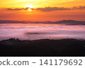 Sea of clouds, morning glow, and sunrise 716 141179692