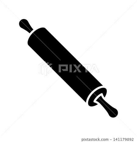 rolling pin icon vector design template in white background rolling pin icon vector design template in white background 141179892