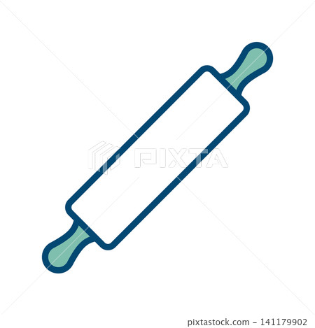 rolling pin icon vector design template in white background rolling pin icon vector design template in white background 141179902