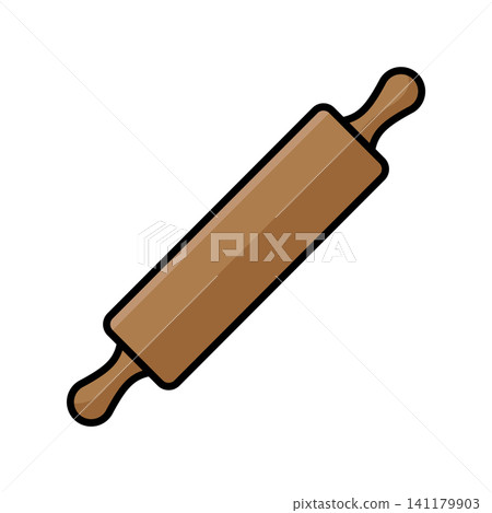 rolling pin icon vector design template in white background rolling pin icon vector design template in white background 141179903