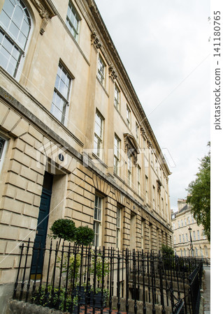 Historic honey-colored stone buildings: The cityscape of Bath, a UNESCO World Heritage Site in the UK. Historic honey-colored stone buildings: The cityscape of Bath, a UNESCO World Heritage Site in the UK. 141180765